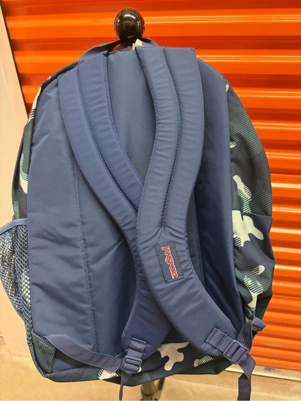 NWT JanSport Big Student Navy Camo Men's Backpack - Durable Everyday Bag
